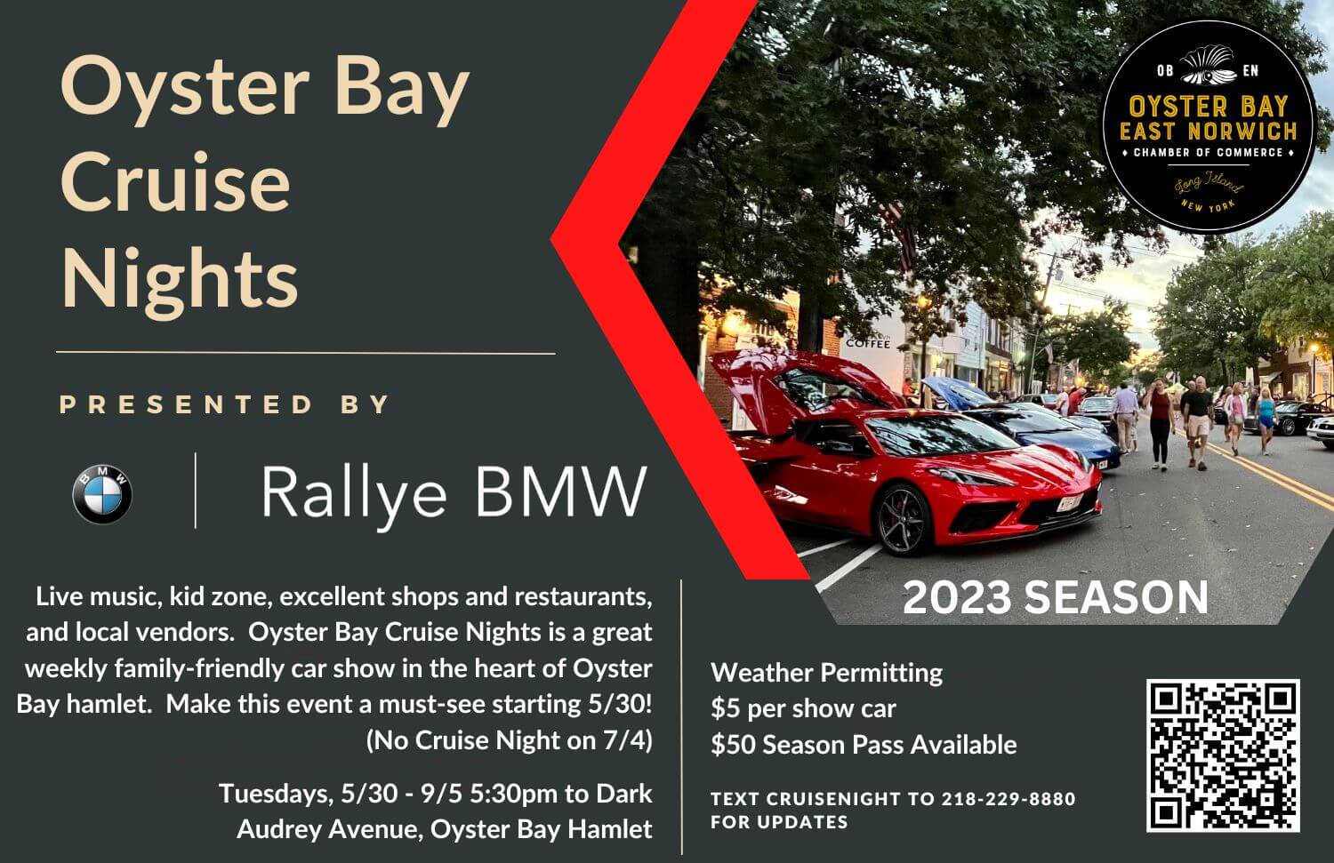 Oyster Bay Cruise Nights Oyster BayEast Norwich Chamber of Commerce